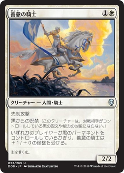 画像1: 【JPN】善意の騎士/Knight of Grace[MTG_DOM_023U] (1)