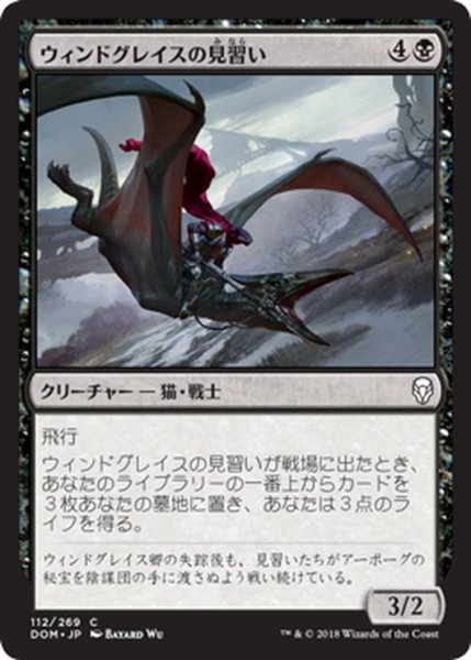 画像1: 【JPN】ウィンドグレイスの見習い/Windgrace Acolyte[MTG_DOM_112C] (1)