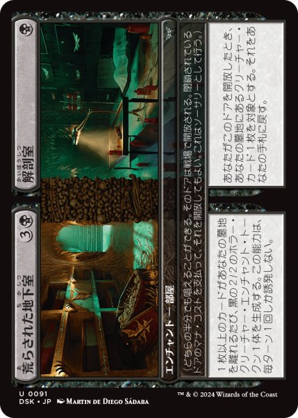 画像1: 【JPN】荒らされた地下室 + 解剖室/Defiled Crypt + Cadaver Lab [MTG_DSK_0091_U] (1)