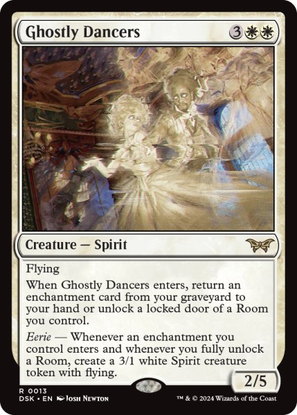 画像1: 【ENG】亡者の踊り手/Ghostly Dancers [MTG_DSK_0013_R] (1)