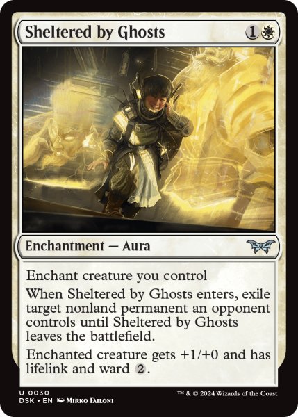 画像1: 【ENG】幽霊による庇護/Sheltered by Ghosts [MTG_DSK_0030_U] (1)