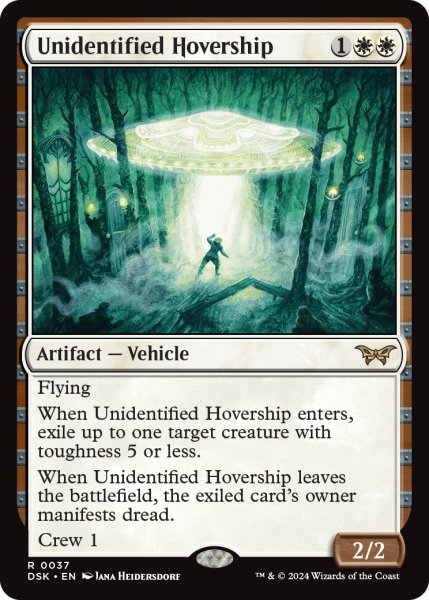 画像1: 【ENG】未確認浮遊船/Unidentified Hovership [MTG_DSK_0037_R] (1)