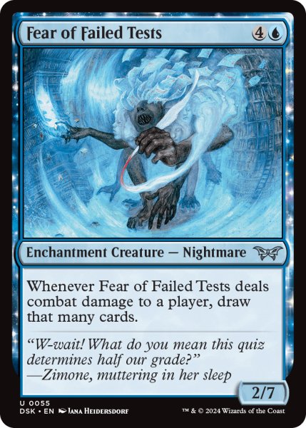 画像1: 【ENG】落第への恐怖/Fear of Failed Tests [MTG_DSK_0055_U] (1)