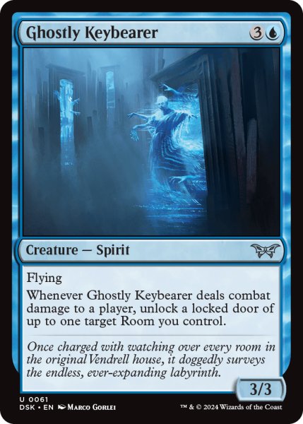 画像1: 【ENG】亡者の鍵持ち/Ghostly Keybearer [MTG_DSK_0061_U] (1)