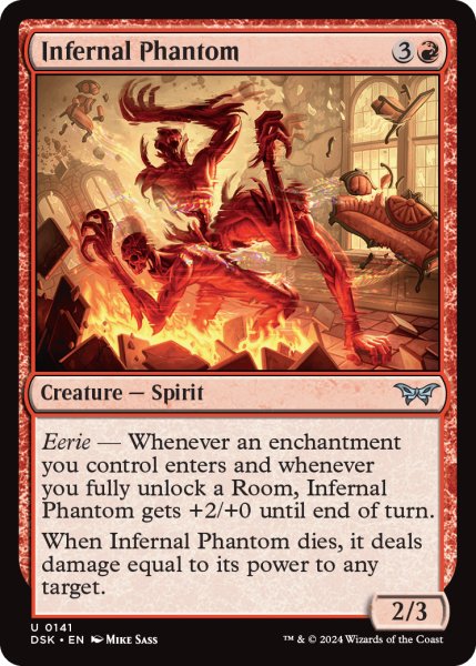 画像1: 【ENG】業火の幻影/Infernal Phantom [MTG_DSK_0141_U] (1)