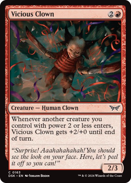 画像1: 【ENG】悪意ある道化師/Vicious Clown [MTG_DSK_0163_C] (1)