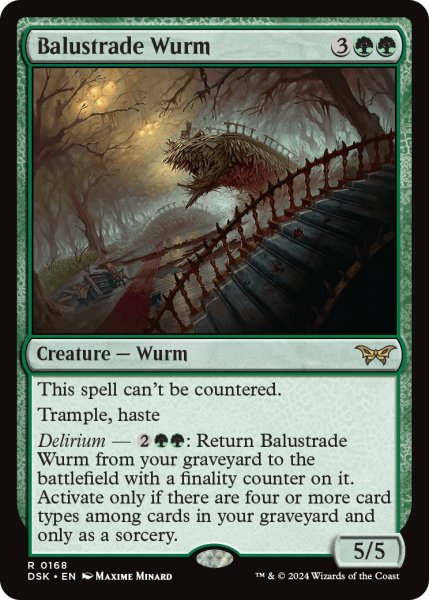 画像1: 【ENG】欄干ワーム/Balustrade Wurm [MTG_DSK_0168_R] (1)