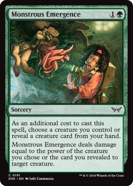 画像1: 【ENG】怪物的出現/Monstrous Emergence [MTG_DSK_0191_C] (1)