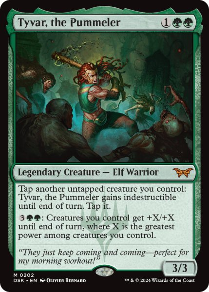 画像1: 【ENG】猛打者、タイヴァー/Tyvar, the Pummeler [MTG_DSK_0202_M] (1)