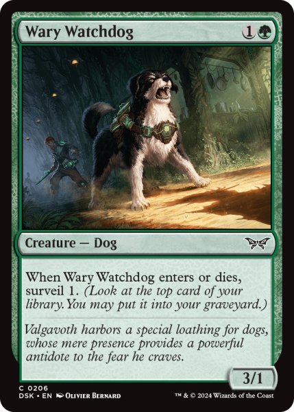 画像1: 【ENG】用心深い番犬/Wary Watchdog [MTG_DSK_0206_C] (1)