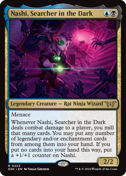 画像1: 【ENG】闇の中の研究者、ナシ/Nashi, Searcher in the Dark [MTG_DSK_0223_R] (1)