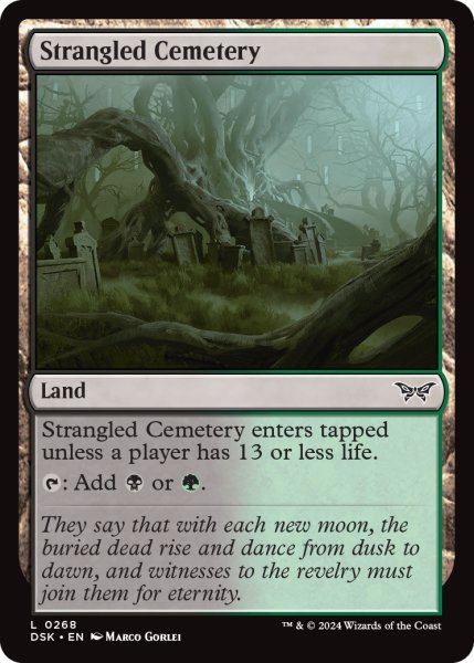 画像1: 【ENG】抑圧された墓所/Strangled Cemetery [MTG_DSK_0268_C] (1)