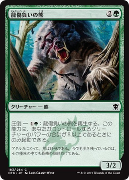 画像1: 【JPN】龍傷負いの熊/Dragon-Scarred Bear[MTG_DTK_183C] (1)