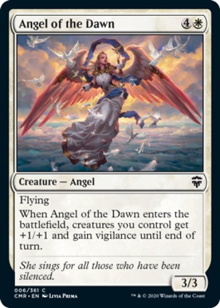 画像1: 【ENG】暁の天使/Angel of the Dawn[MTG_CMR_006C] (1)