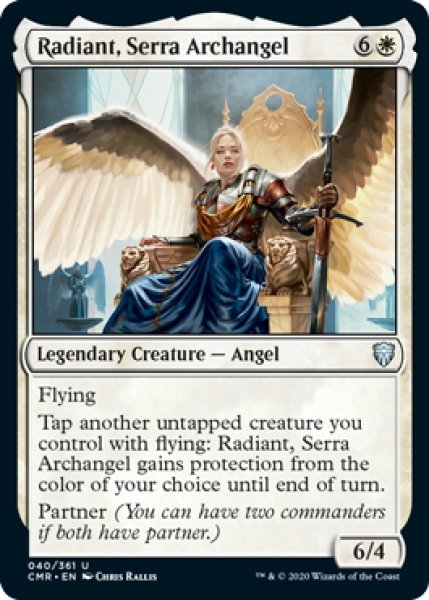 画像1: 【ENG】セラの大天使、レイディアント/Radiant, Serra Archangel[MTG_CMR_040U] (1)