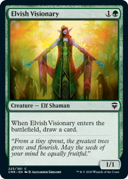 画像1: 【ENG】エルフの幻想家/Elvish Visionary[MTG_CMR_223C] (1)