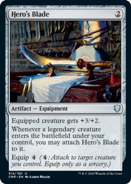 画像1: 【ENG】英雄の刃/Hero's Blade[MTG_CMR_314U] (1)