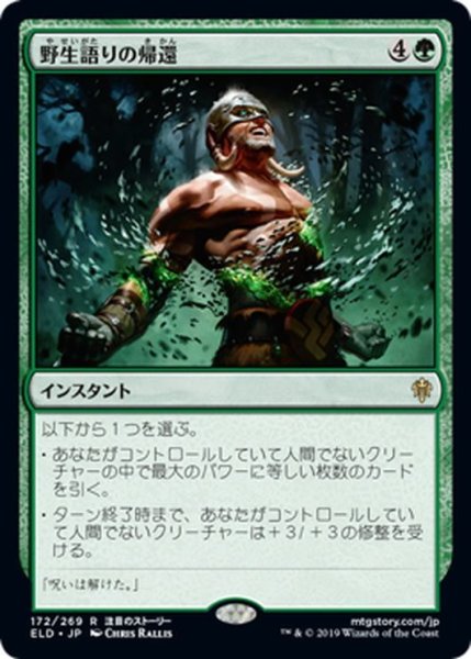 画像1: 【JPN】野生語りの帰還/Return of the Wildspeaker[MTG_ELD_172R] (1)