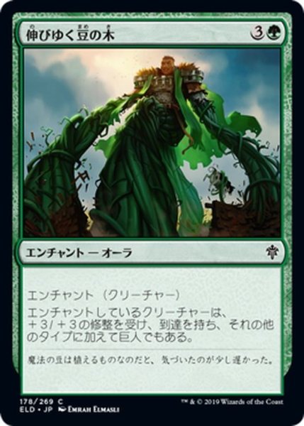 画像1: 【JPN】伸びゆく豆の木/Tall as a Beanstalk[MTG_ELD_178C] (1)