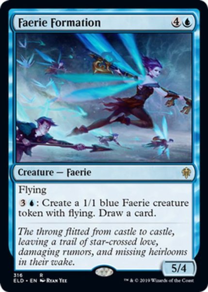 画像1: 【JPN】フェアリーの陣形/Faerie Formation[MTG_ELD_316R] (1)