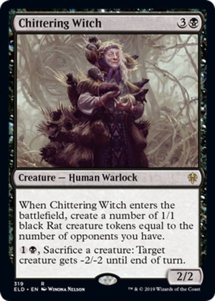 画像1: 【JPN】さえずる魔女/Chittering Witch[MTG_ELD_319R] (1)