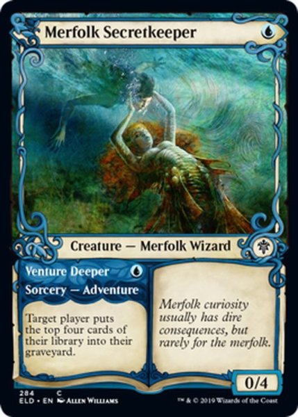 画像1: 【ENG】マーフォークの秘守り/Merfolk Secretkeeper[MTG_ELD_284C] (1)