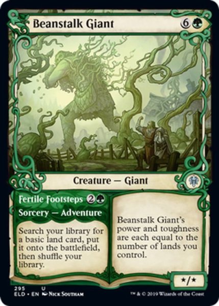 画像1: 【ENG】豆の木の巨人/Beanstalk Giant[MTG_ELD_295U] (1)