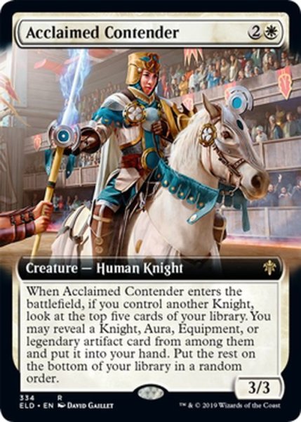 画像1: 【ENG】評判高い挑戦者/Acclaimed Contender[MTG_ELD_334R] (1)