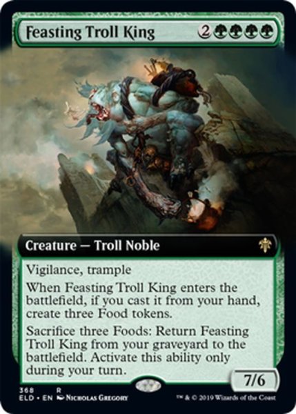 画像1: 【ENG】貪るトロールの王/Feasting Troll King[MTG_ELD_368R] (1)