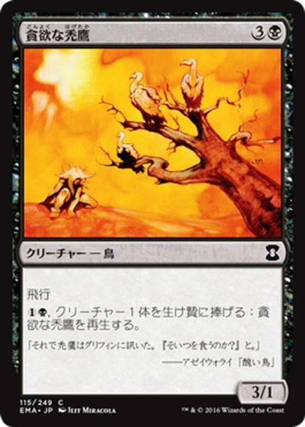 画像1: 【JPN】貪欲な禿鷹/Wake of Vultures[MTG_EMA_115C] (1)