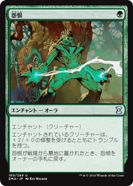 画像1: 【JPN】怨恨/Rancor[MTG_EMA_180U] (1)