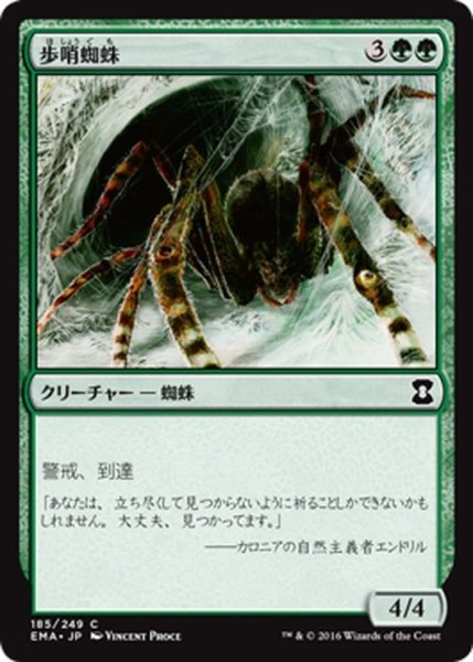 画像1: 【JPN】歩哨蜘蛛/Sentinel Spider[MTG_EMA_185C] (1)