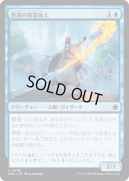 画像1: 【JPN】熟達の精霊術士/Elementalist Adept [MTG_FDN_0036_C] (1)