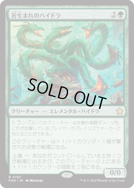 画像1: 【JPN】苔生まれのハイドラ/Mossborn Hydra [MTG_FDN_0107_R] (1)