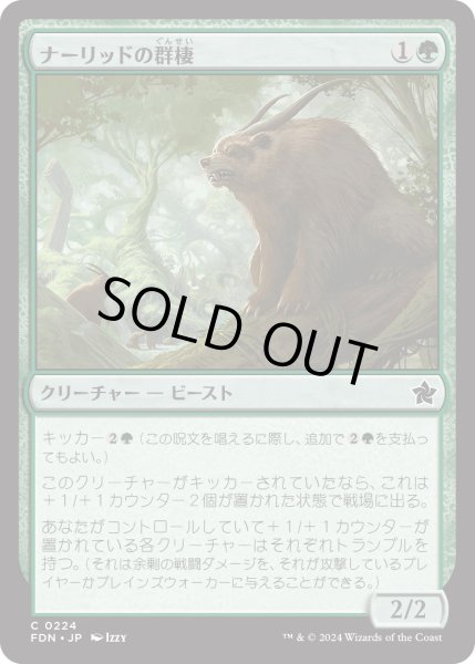 画像1: 【JPN】ナーリッドの群棲/Gnarlid Colony [MTG_FDN_0224_C] (1)