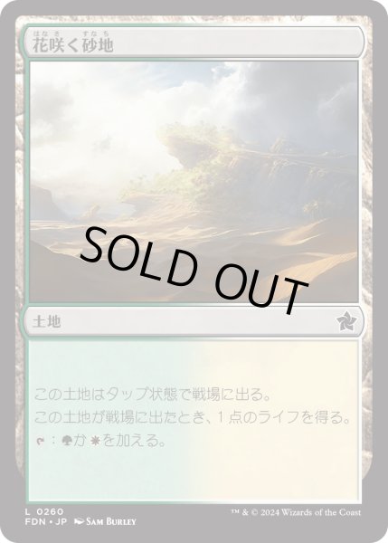 画像1: 【JPN】花咲く砂地/Blossoming Sands [MTG_FDN_0260_C] (1)