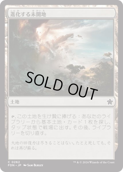 画像1: 【JPN】進化する未開地/Evolving Wilds [MTG_FDN_0262_C] (1)