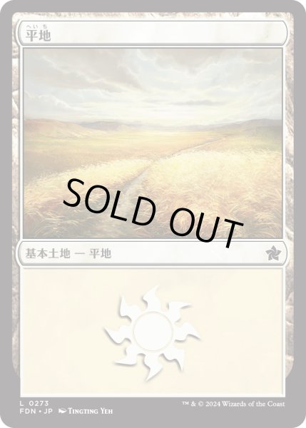 画像1: 【JPN】平地/Plains[MTG_FDN_0273_C] (1)