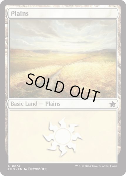 画像1: 【ENG】平地/Plains[MTG_FDN_0273_C] (1)