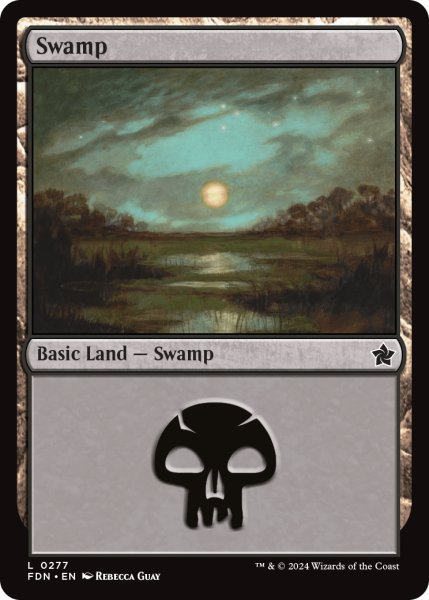 画像1: 【ENG】沼/Swamp[MTG_FDN_0277_C] (1)