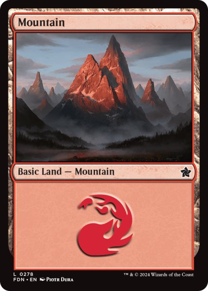 画像1: 【ENG】山/Mountain[MTG_FDN_0278_C] (1)