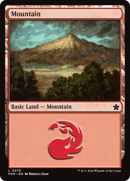 画像1: 【ENG】山/Mountain[MTG_FDN_0279_C] (1)