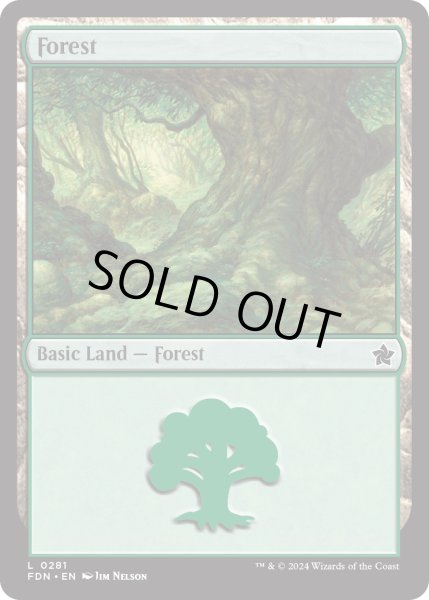 画像1: 【ENG】森/Forest[MTG_FDN_0281_C] (1)