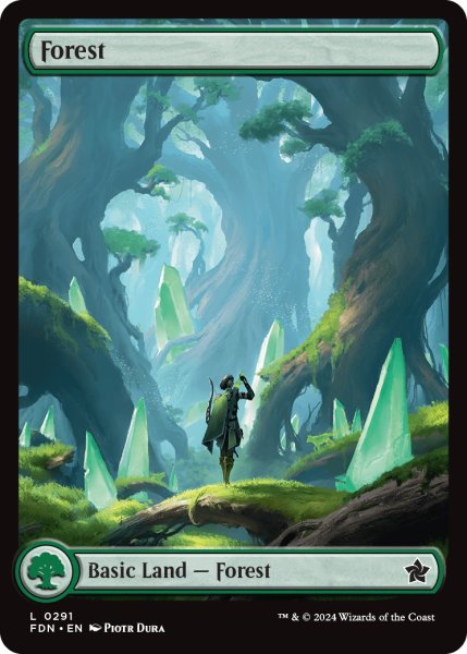 画像1: 【ENG】森/Forest[MTG_FDN_0291_C] (1)