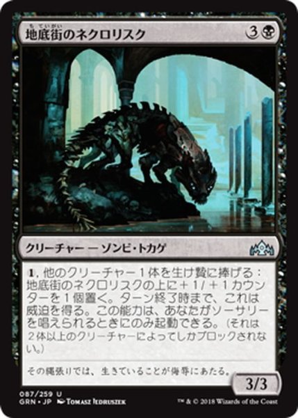 画像1: 【JPN】地底街のネクロリスク/Undercity Necrolisk[MTG_GRN_087U] (1)