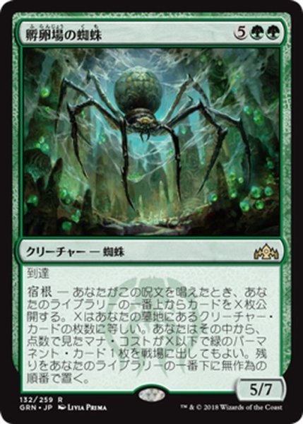 画像1: 【JPN】孵卵場の蜘蛛/Hatchery Spider[MTG_GRN_132R] (1)