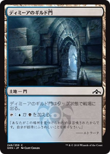 画像1: 【JPN】ディミーアのギルド門/Dimir Guildgate[MTG_GRN_246C] (1)