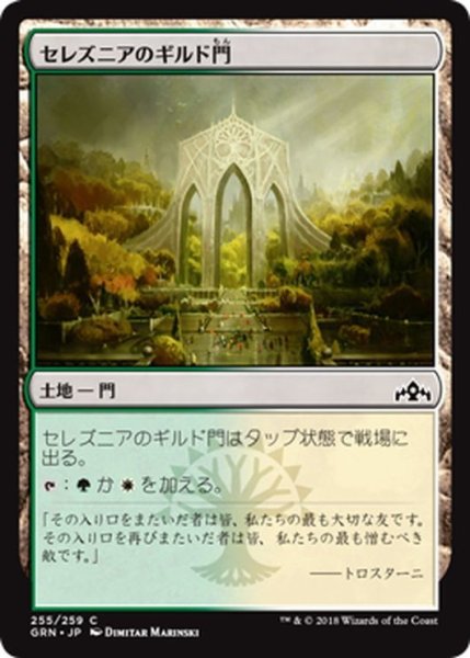 画像1: 【JPN】セレズニアのギルド門/Selesnya Guildgate[MTG_GRN_255C] (1)