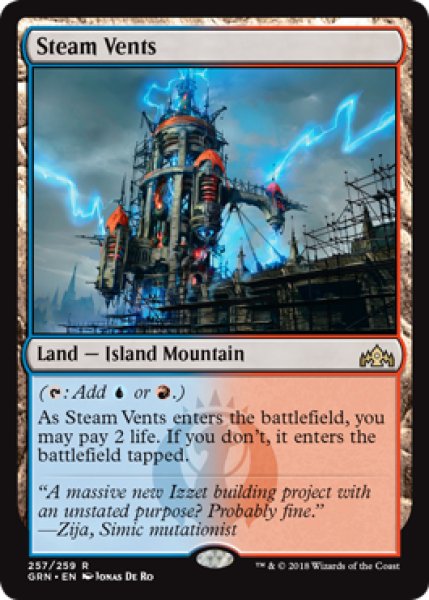 画像1: 【ENG】蒸気孔/Steam Vents[MTG_GRN_257R] (1)