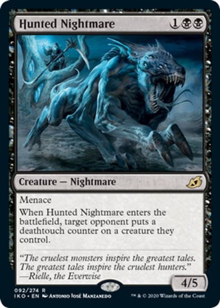 画像1: 【ENG】狩り立てられた悪夢/Hunted Nightmare[MTG_IKO_092R] (1)